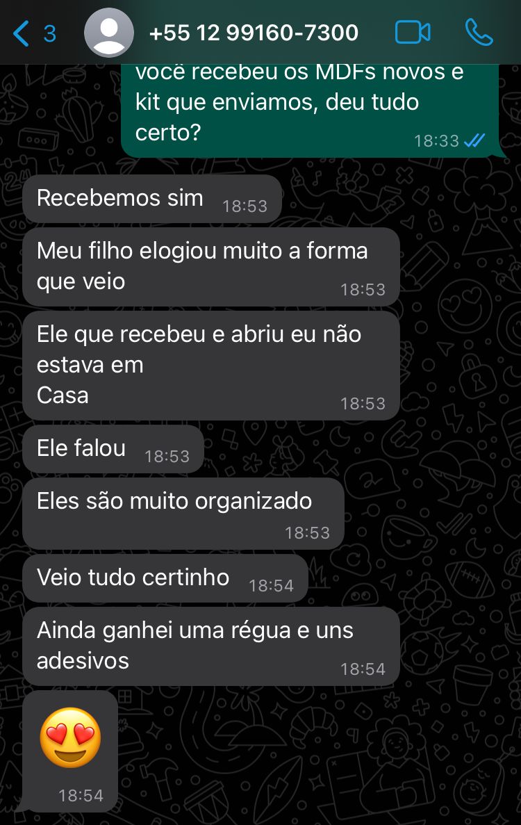 Depoimento de Assinante Robottime, mãe de assinante, enviado por mensagem