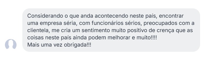Depoimento de Assinante Robottime, mãe de assinante, enviado por mensagem